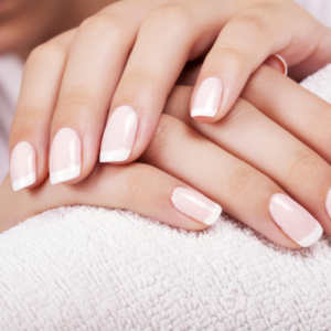 Mini manicure includes file, cuticle tidy, hand massage and nail vanish