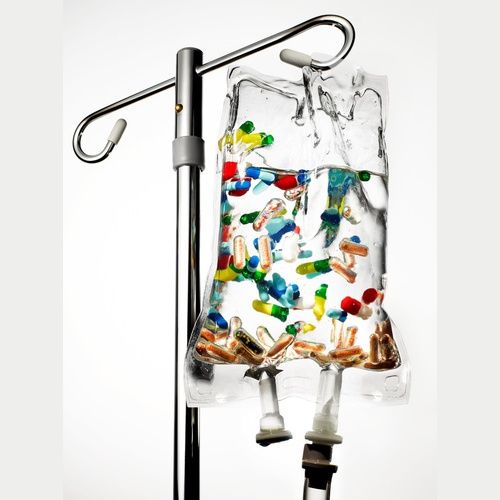 Intravenous infusion (detox, re-hydration, well-being)