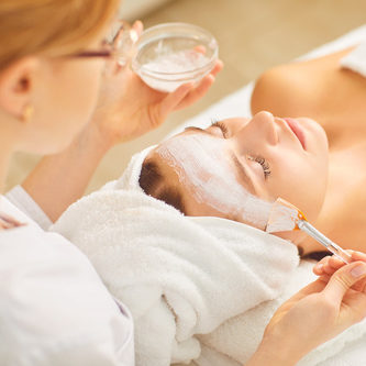 Facial massage, peel and mask