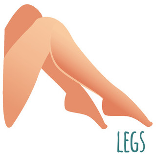 Female Full leg hair waxing or shave