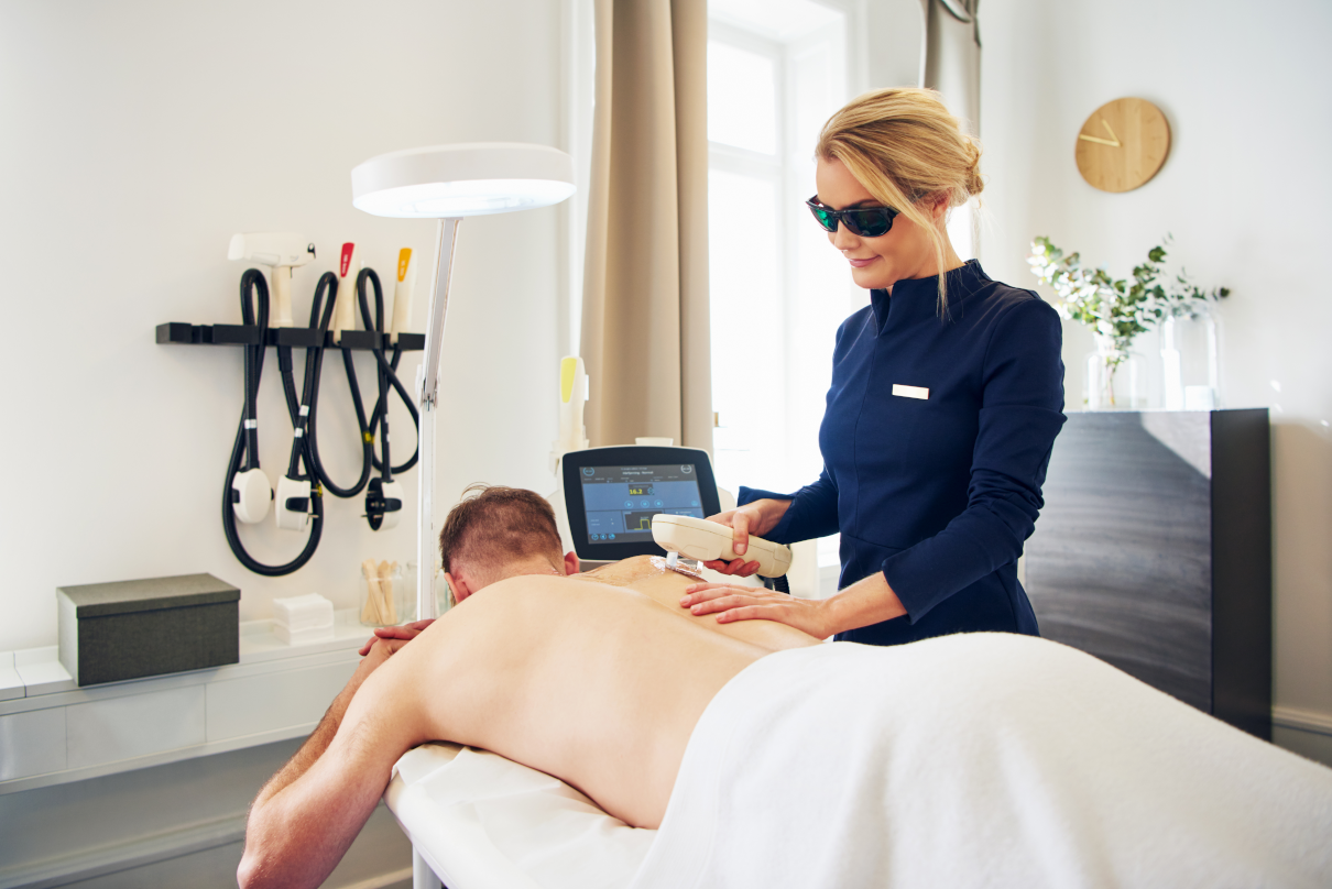 Laser hair removal and osteopathy